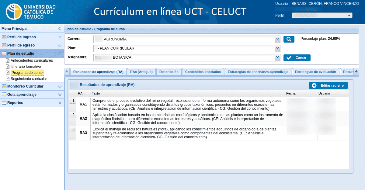 Currículum en Línea